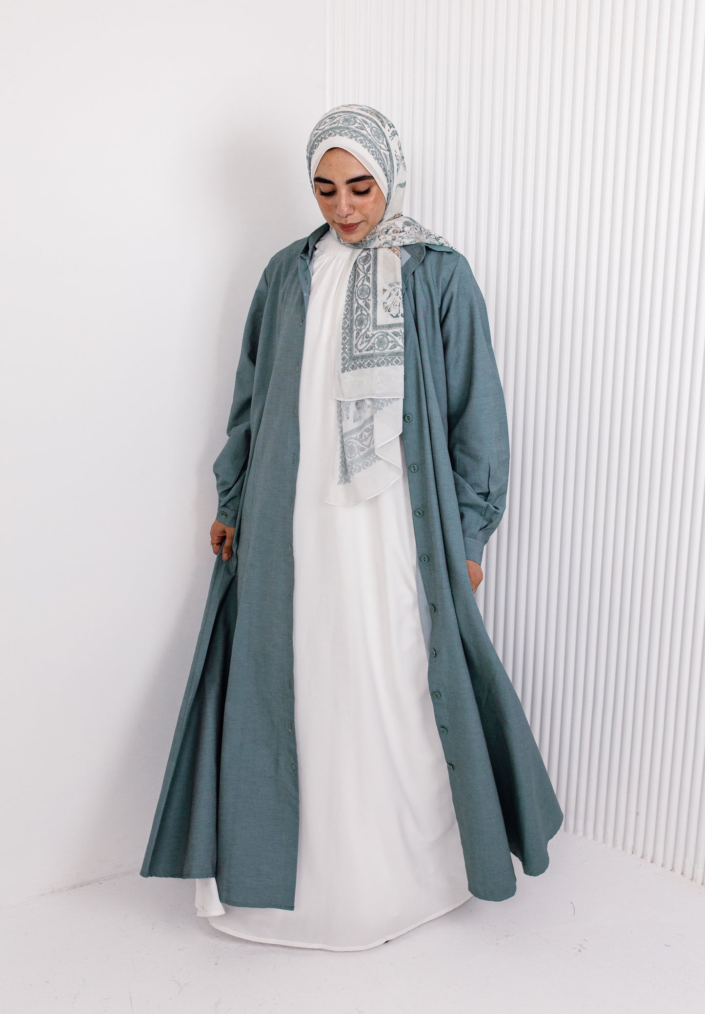 فستان ريحانه قطن-0181