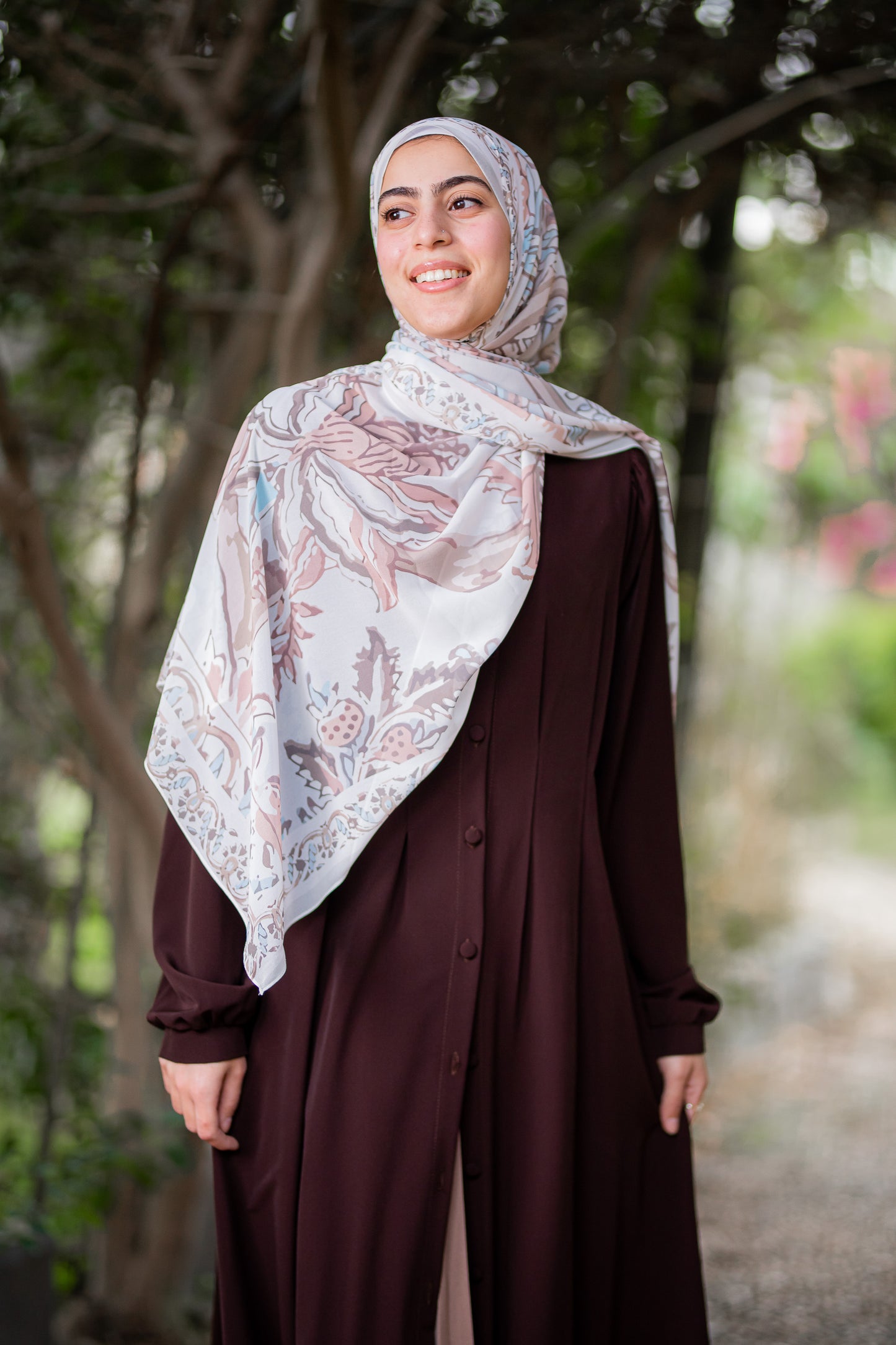 1224-12 حجاب ديجيتال مستطيل-شيفون كريستال-نسائِم