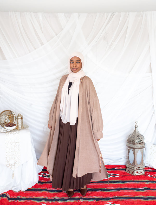 Embroidered Linen Cardigan -763