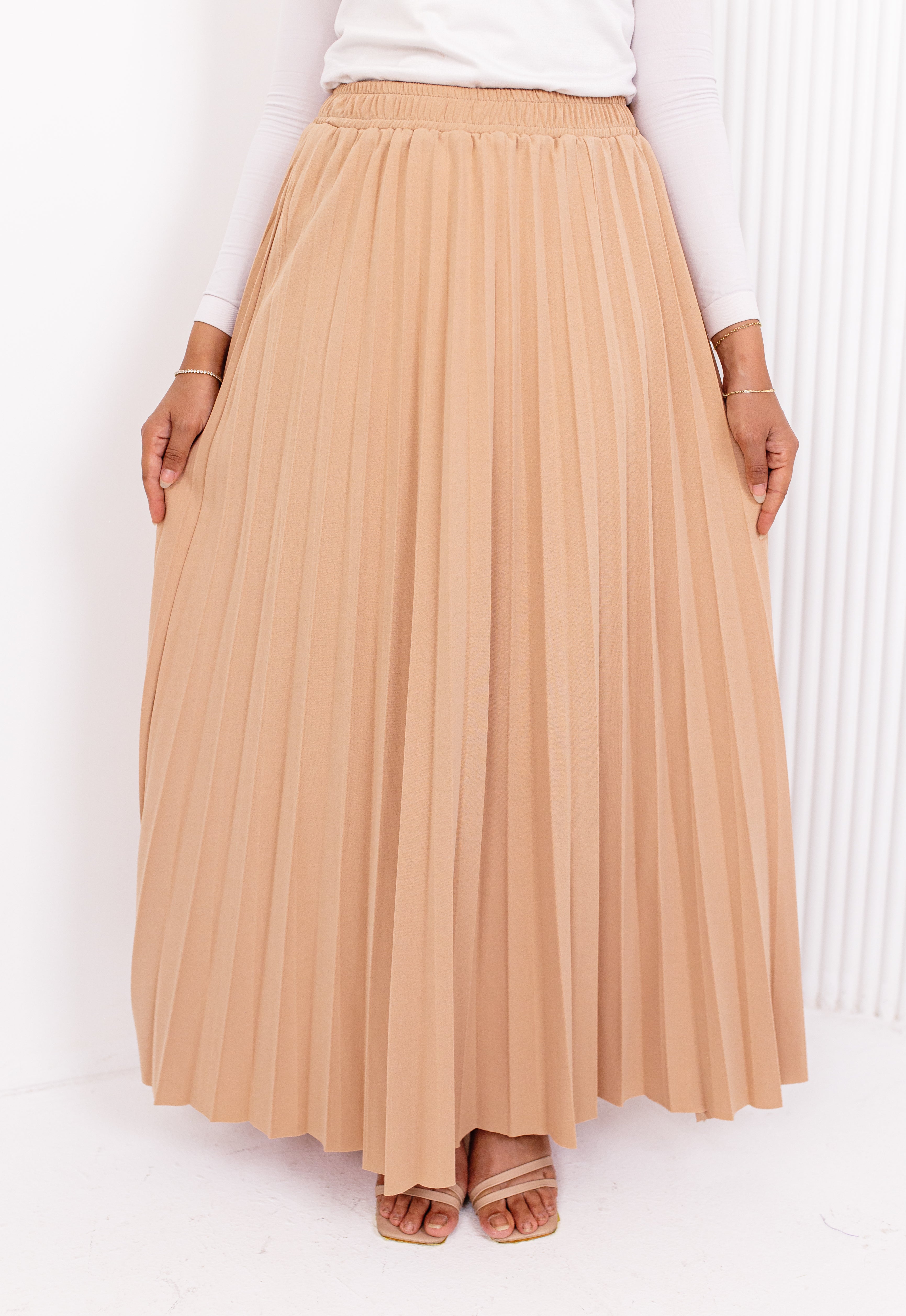Soft Pleated Flared Skirt -821 – Hayaa Fashion
