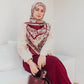M1224-1-حجاب ديجيتال 150 سم-شيفون كريستال-رونق