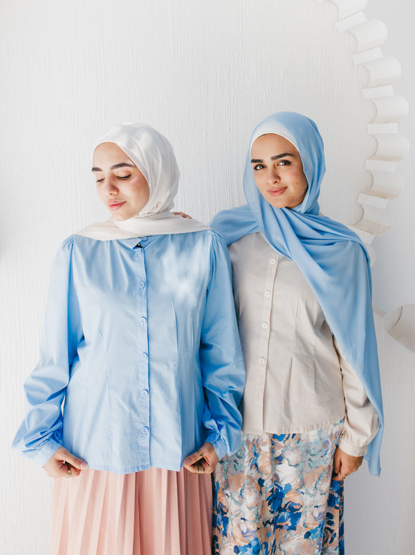 Cotton Poplin Chemise with Darts – 0602