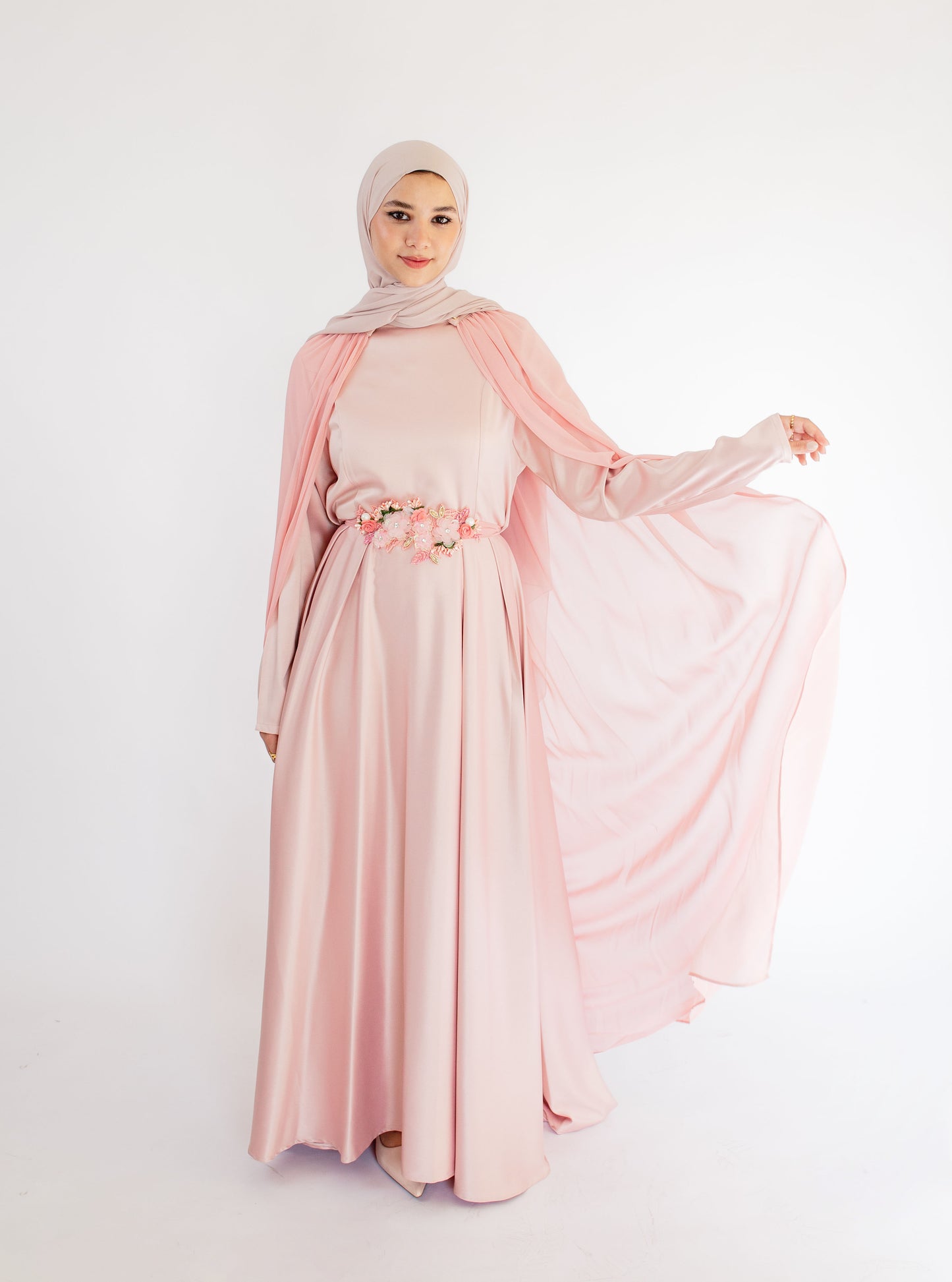 فستان سواريه وشاح ND-22-1004